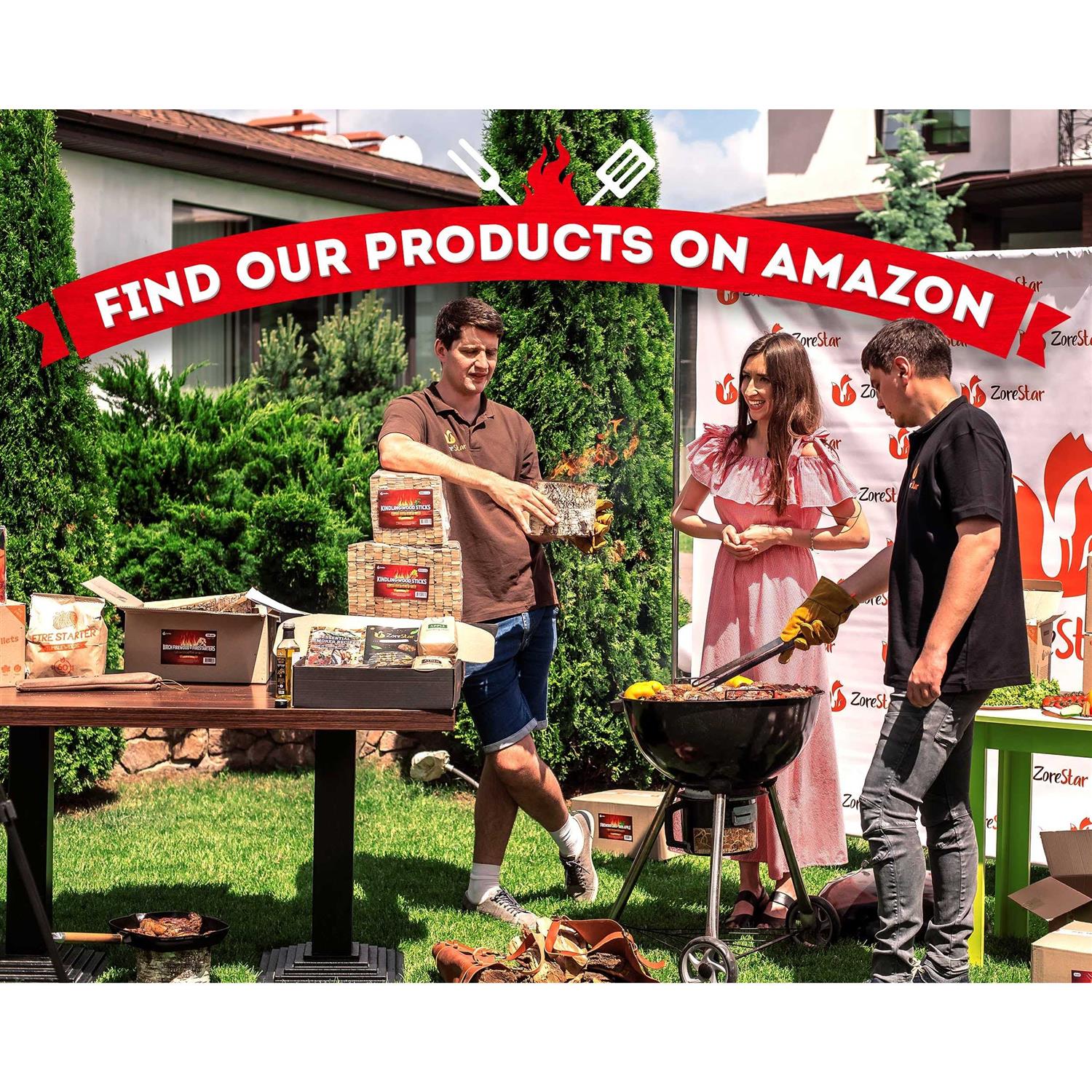 Zorestar Kindling Wood Sticks Fire Starter Firewood For Campfires Fireplace Wood Stoves & Bonfires