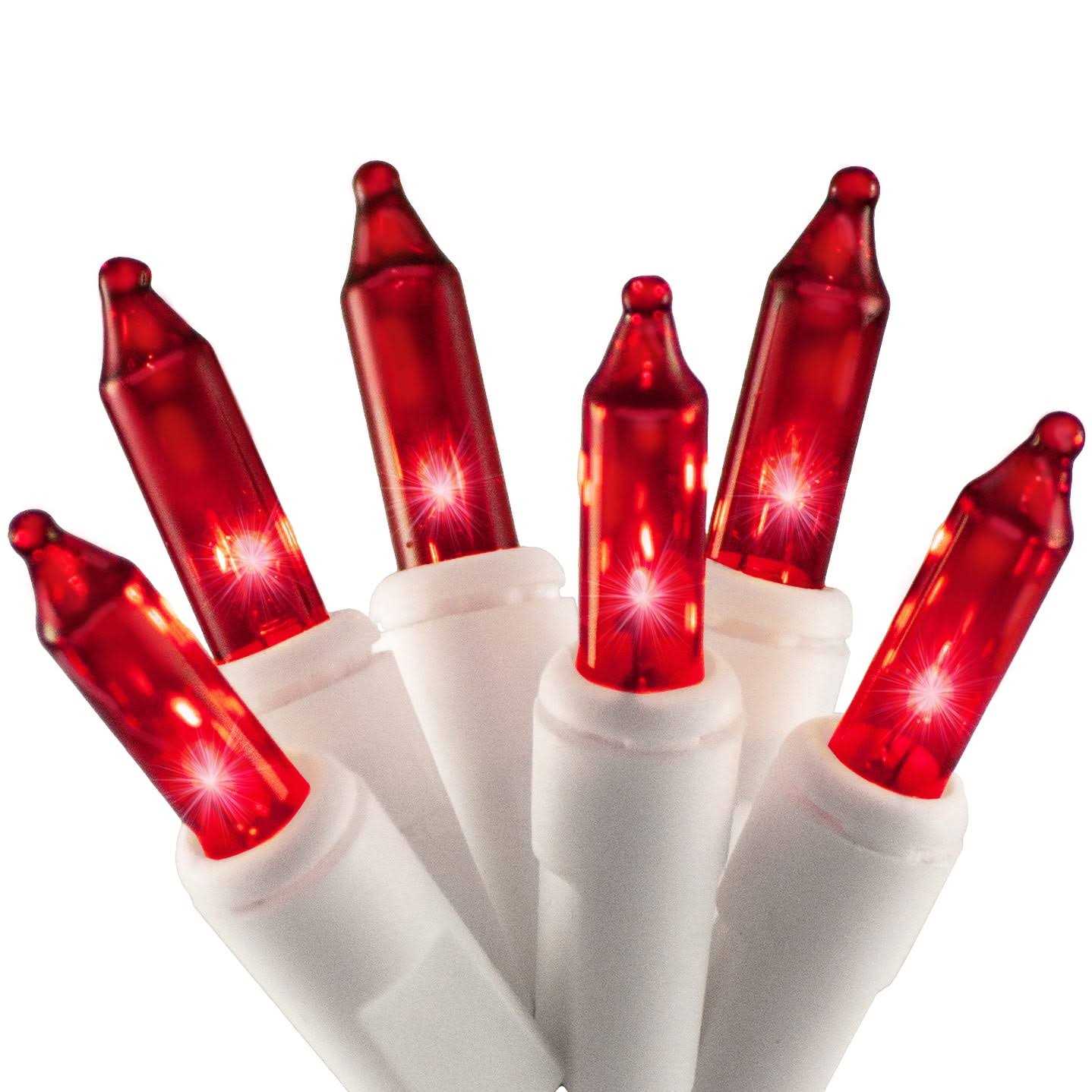 612 Vermont Christmas Lights on a White Wire String, UL Approved Indoor and Outdoor Use