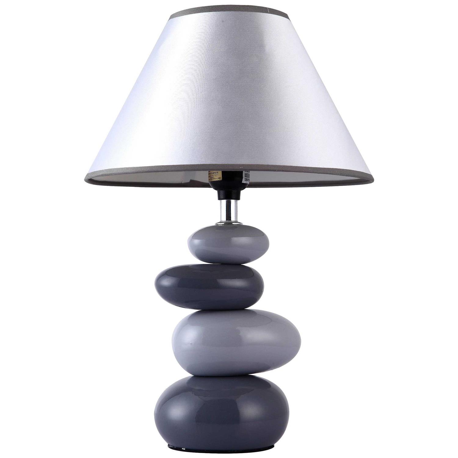 All the Rages Simple Designs Ceramic Stone Table Lamp