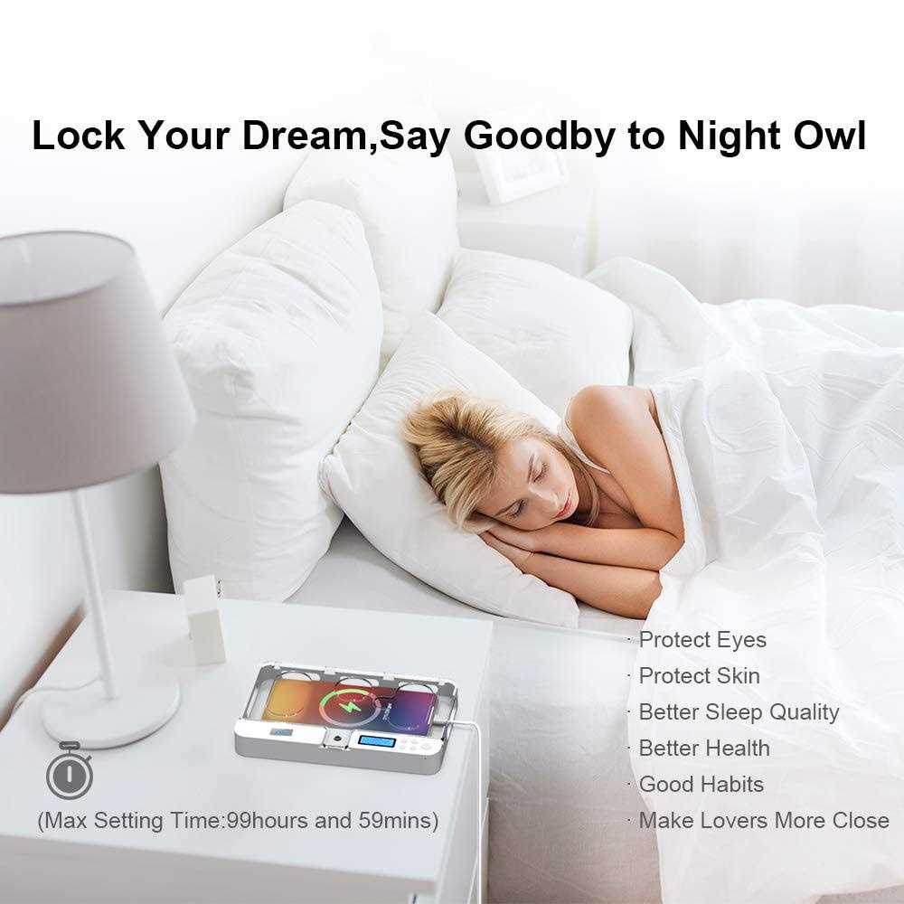 ySky Portable Smart Auto Phone Timer Lock Box for iPhone and Android Phones