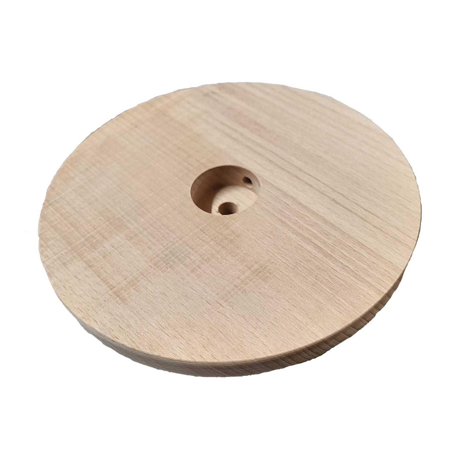 B&p Lamp Modern Style Unfinished Wooden Lamp Base 1/2 Inch Top Bottom by 1 1/4 Inch Height 10220U