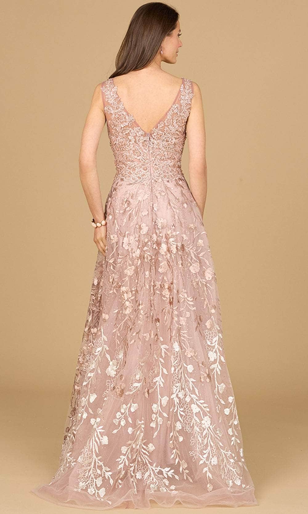 Ombre Lace Evening Gown