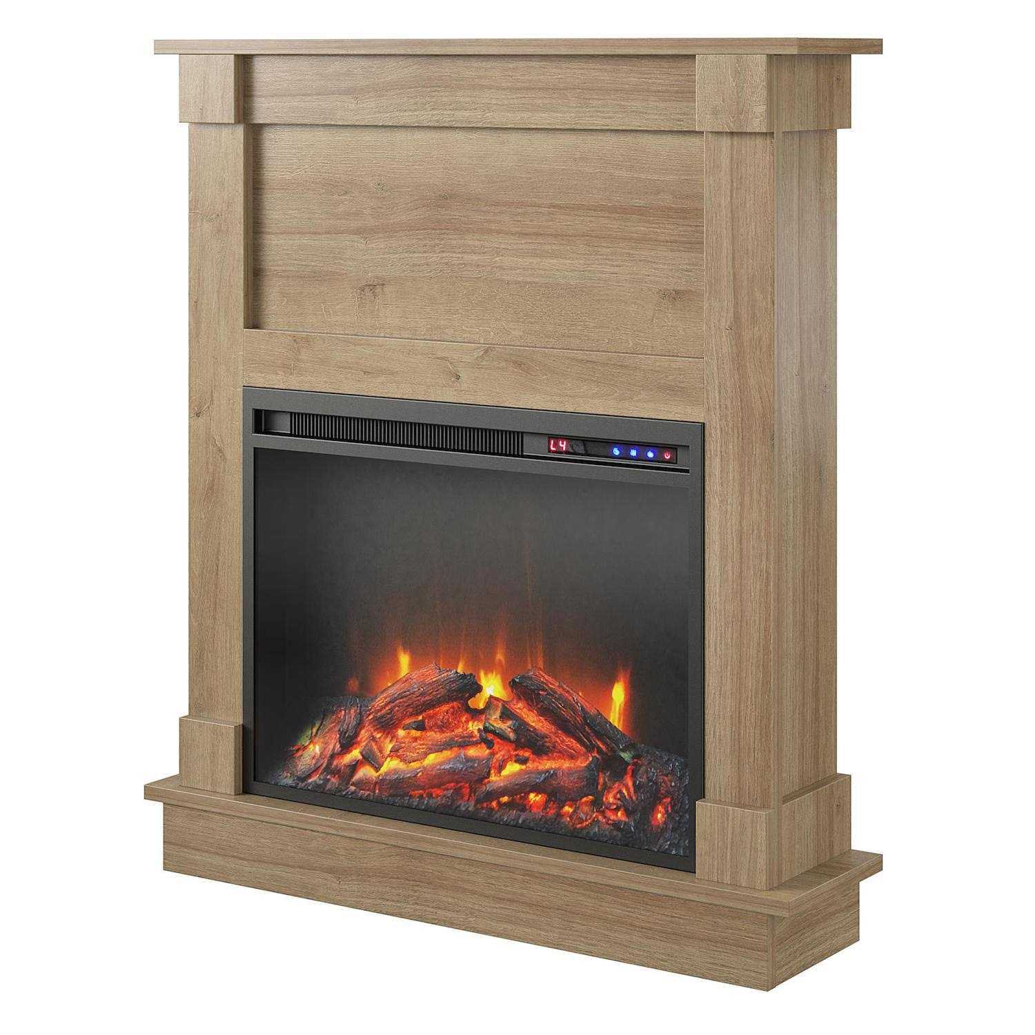 Ameriwood Home Ellsworth Fireplace with Mantel