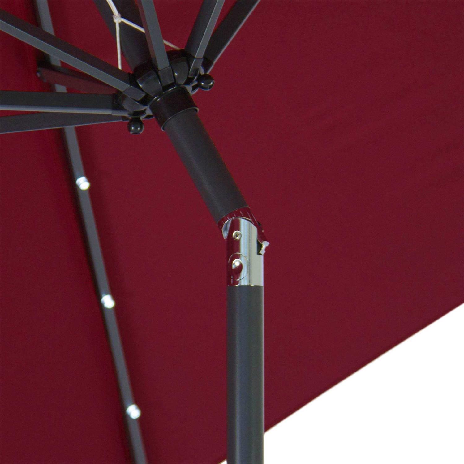 Best Choice Products Solar LED Lighted Patio Umbrella Tilt Adjustment