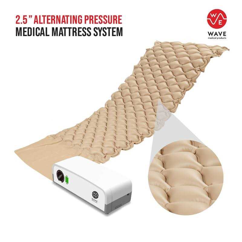 Wave Medical Products Wave Premium Alternating Pressure Pad System with Ultra Quiet Pump