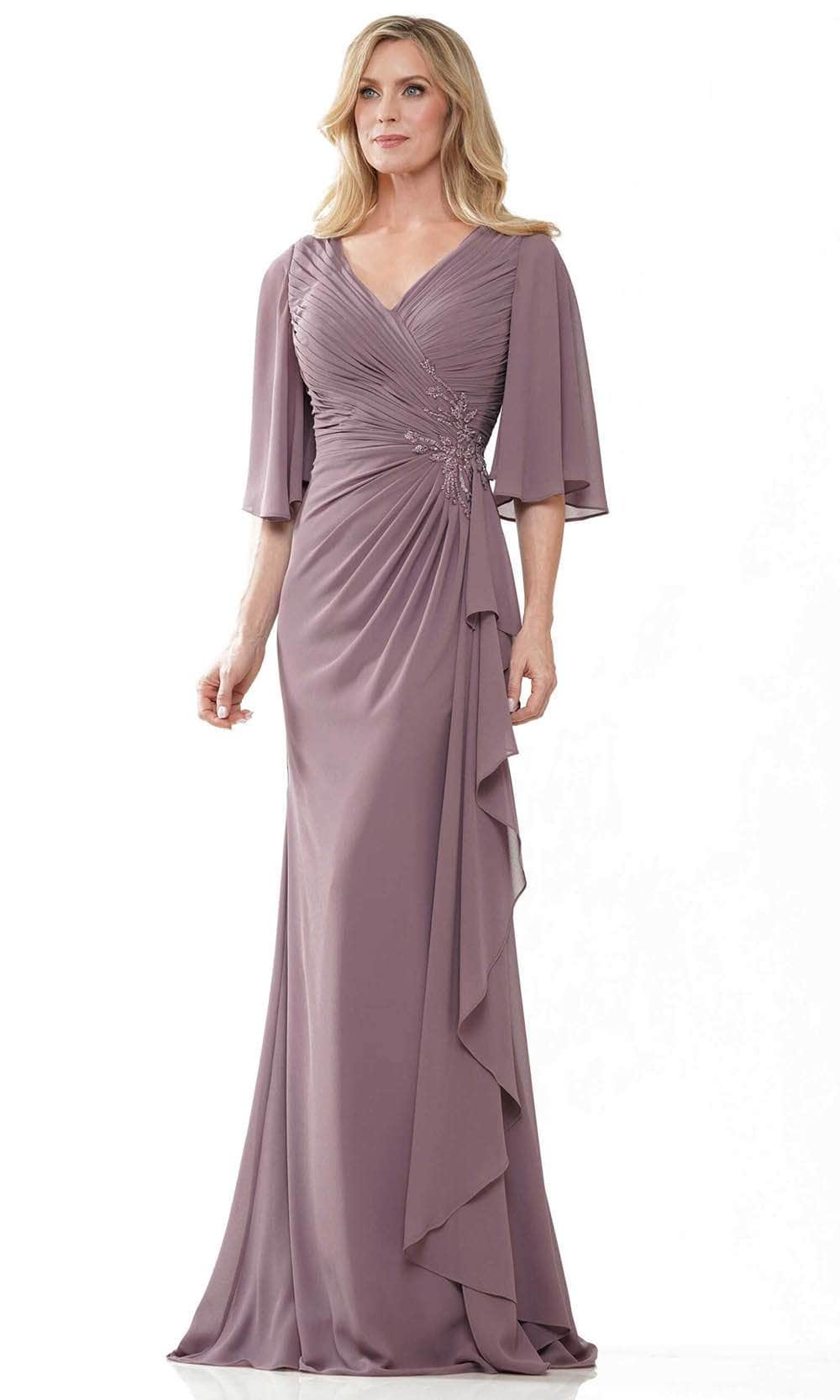 Chiffon V-Neck Evening Gown
