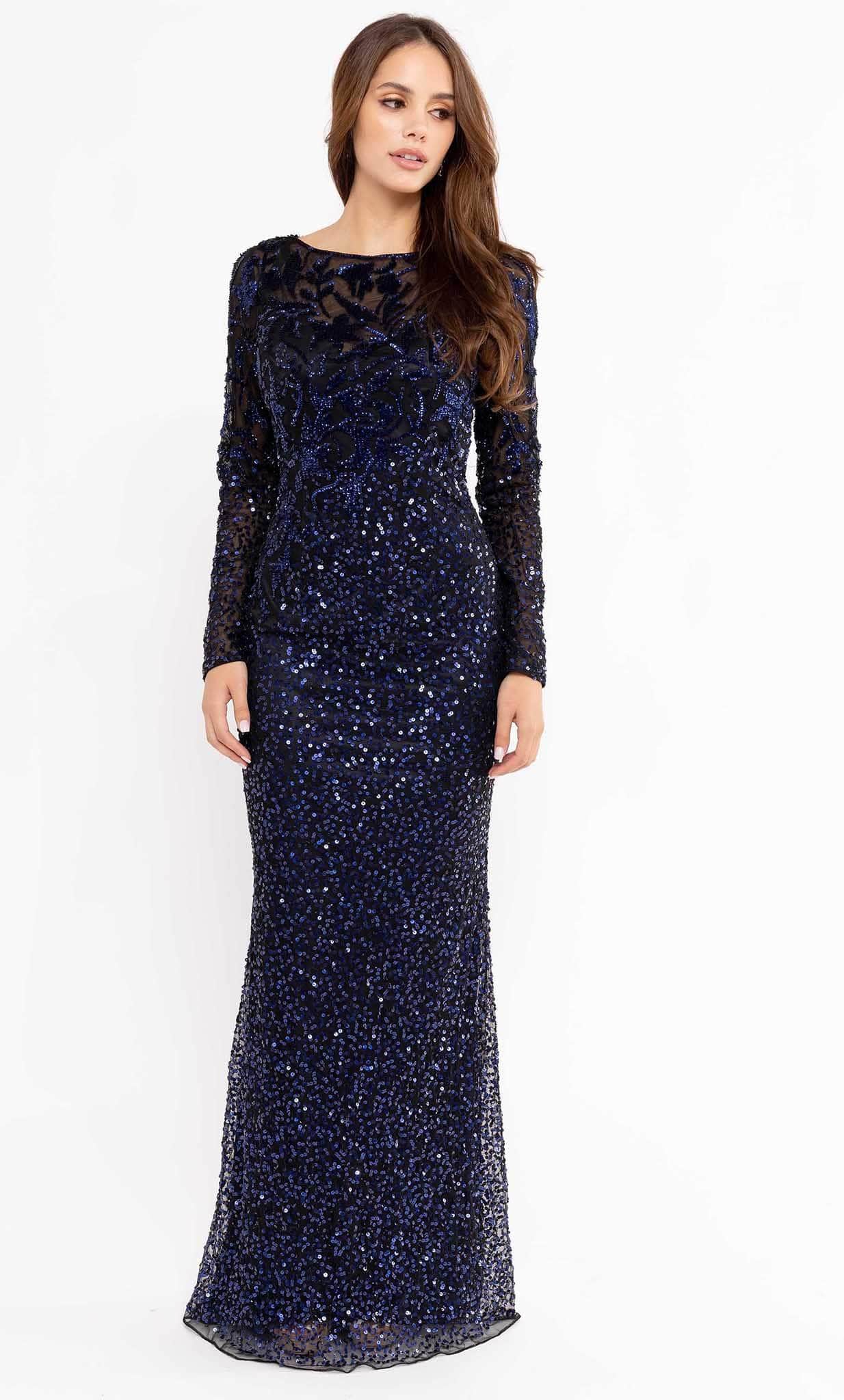 Long Sleeve Evening Gown