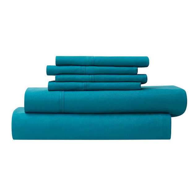 Bamboo 1800 Count Leaf Embossed Bed Sheet Set