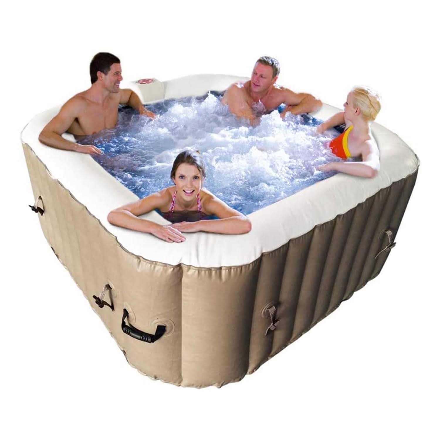Aleko Square Iatable Hot Tub Spa
