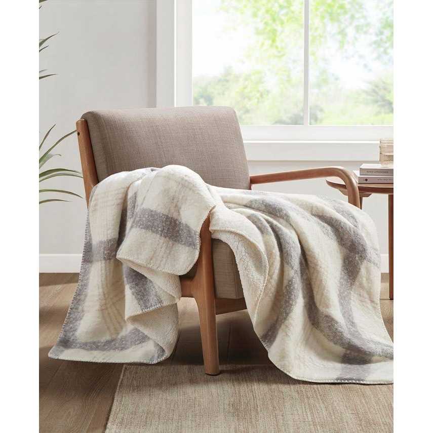 Woolrich Bloomington Faux Mohair to Sherpa Throw