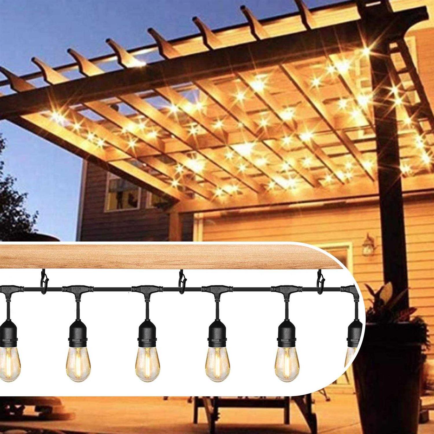 Beheno 20 PCS Q-Hanger Screw Hooks for Outdoor String Lights