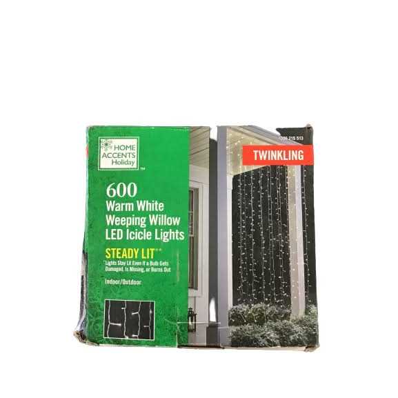 600L Multi LED Weeping Willow Icicle Lights Home Accents Holiday