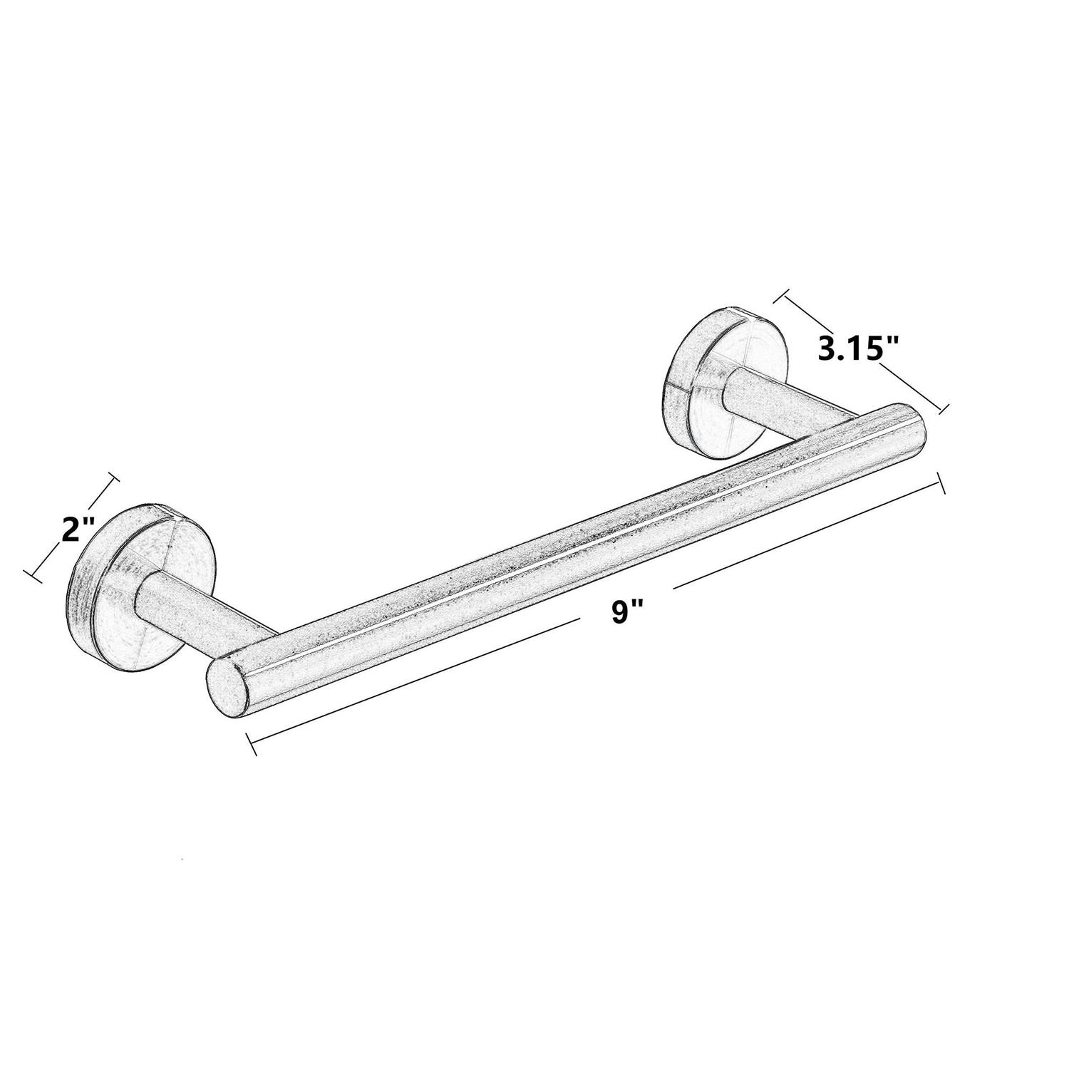 Z MAYABBO Towel Bar 12-inch Hand Towel Holder Bathroom Accessories sus304 Stainless Steel Towel rack