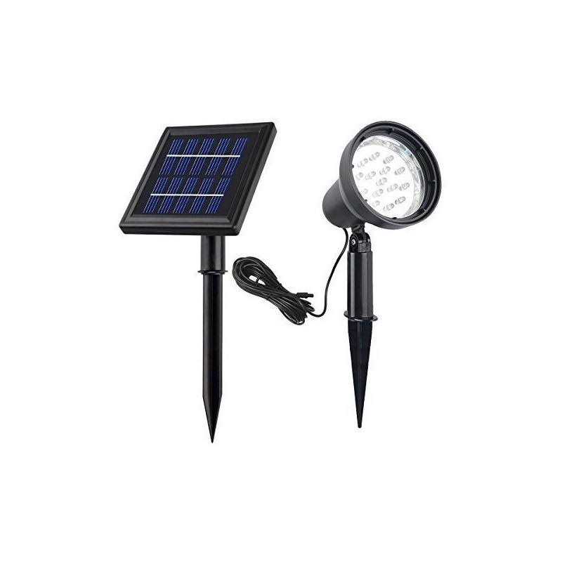 SUNLONG Solar Spotlights Outdoor Waterproof Bright Solar Wall Light Led Security Flood Light Solar Powered for Flag Patio Front Door Driveways