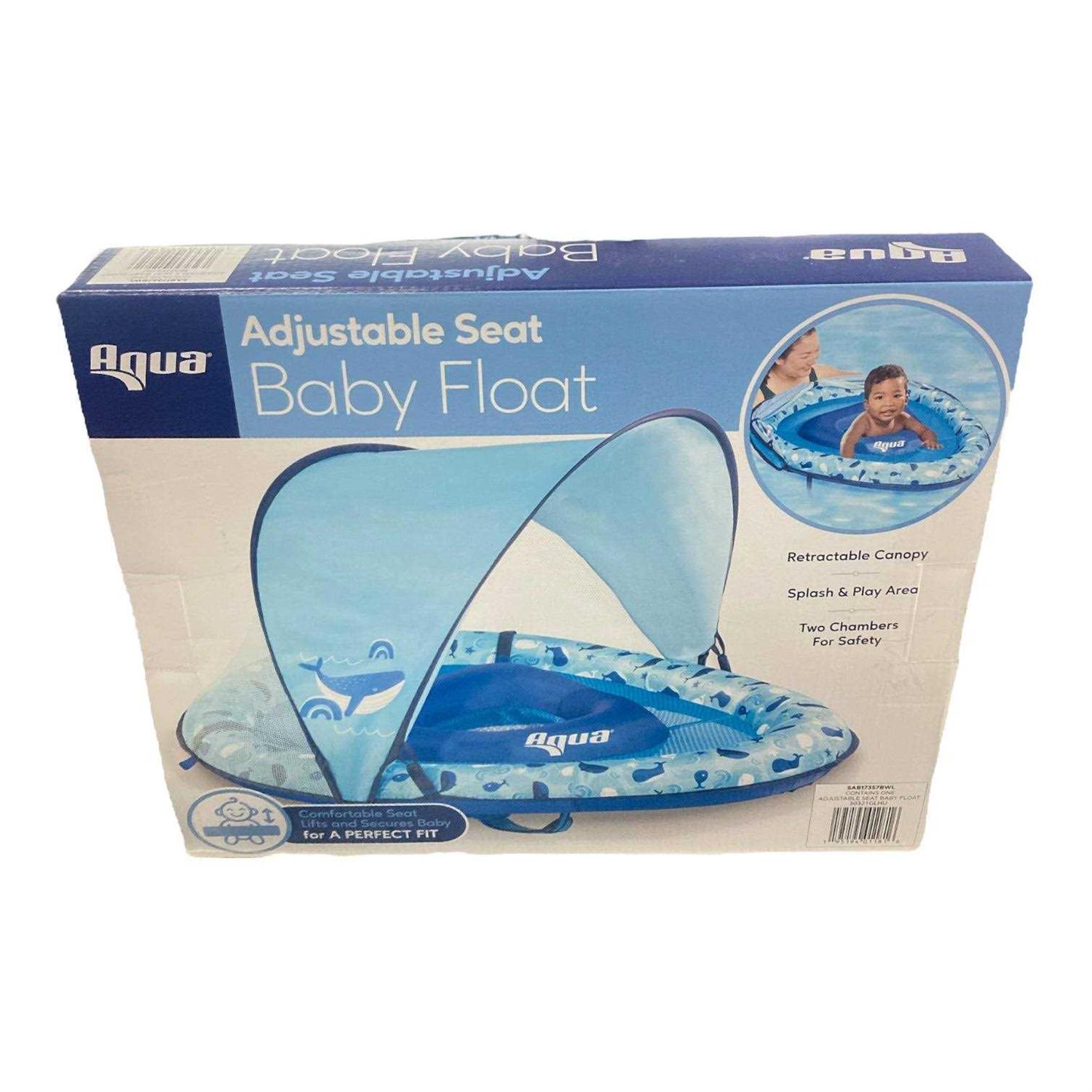 Aqua Leisure Adjustable Seat Baby Float Canopy