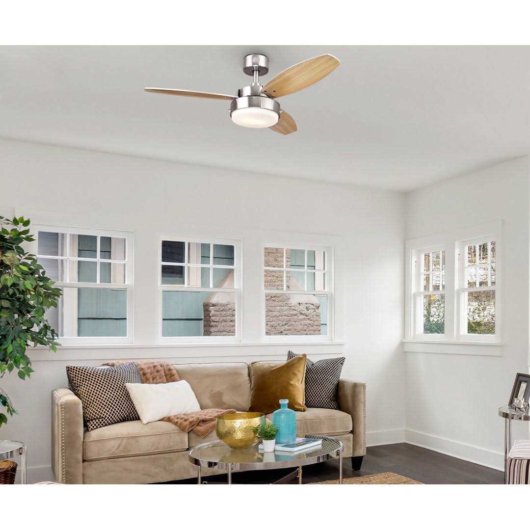 42 Careem 3 Blade Standard Ceiling Fan with Pull Chain and Light Kit Included Winston Porter Finish