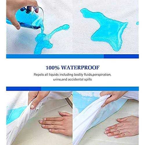 Artivestion Twin Mattress Protector Waterproof Mattress Protector Twin Mattress Pad Cover Noiseless Soft Breathable Cotton Terry Twin Mattre