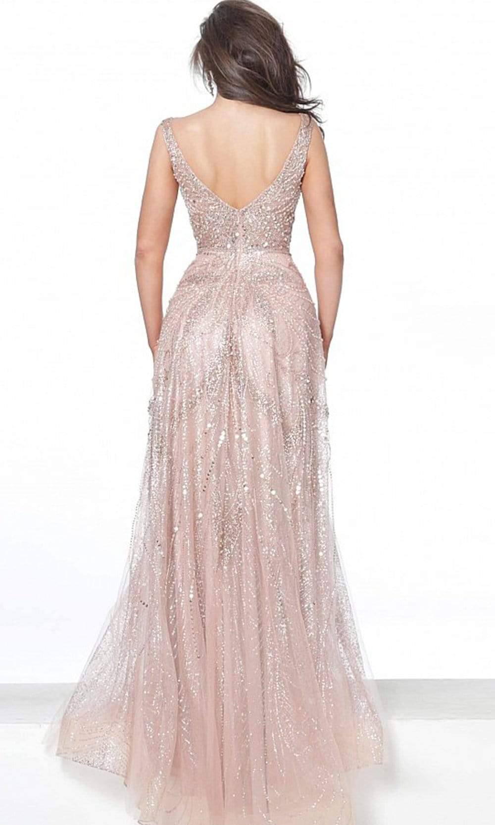 03203 Crystalline Embellished A-Line Gown