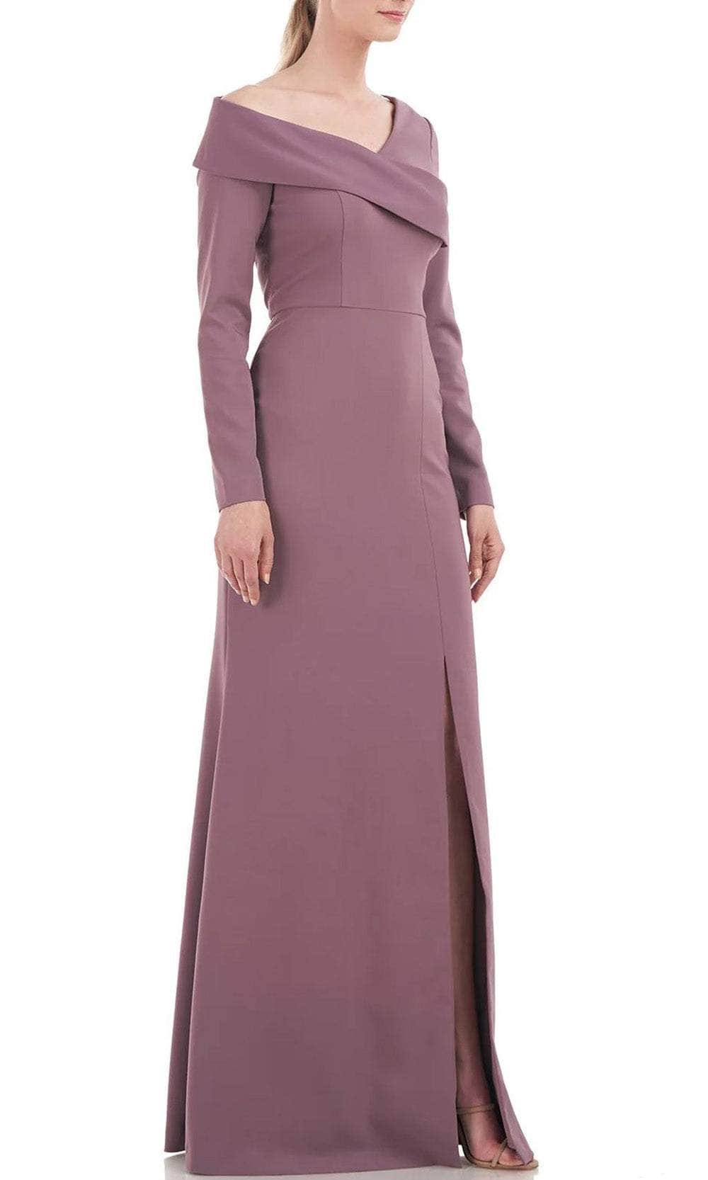 Asymmetrical Draped Formal Gown