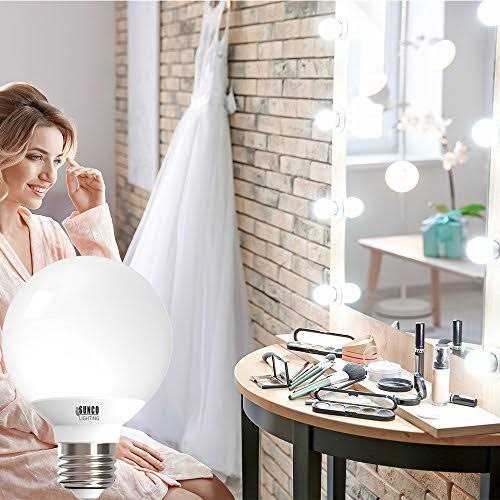 Sunco Lighting G25 LED Globe, 6w=40w, Dimmable, 450 LM