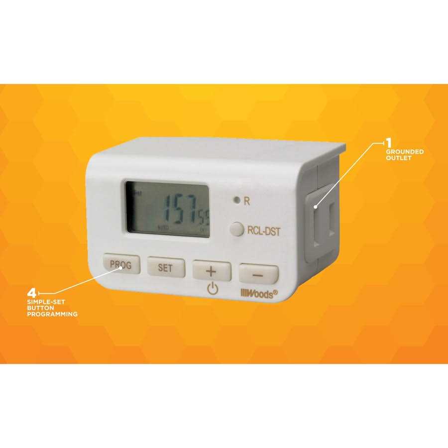 Woods 50007WD Indoor 24-Hour Digital Plug-In Timer