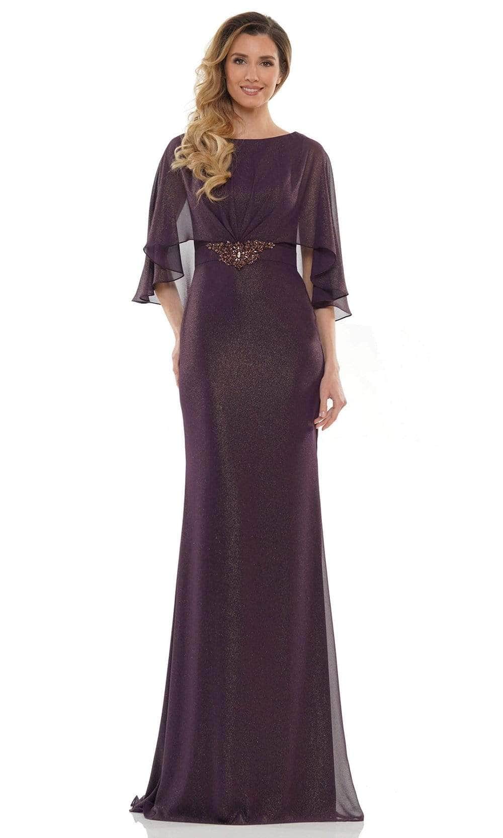 Cape Style Sheath Evening Gown MV1130