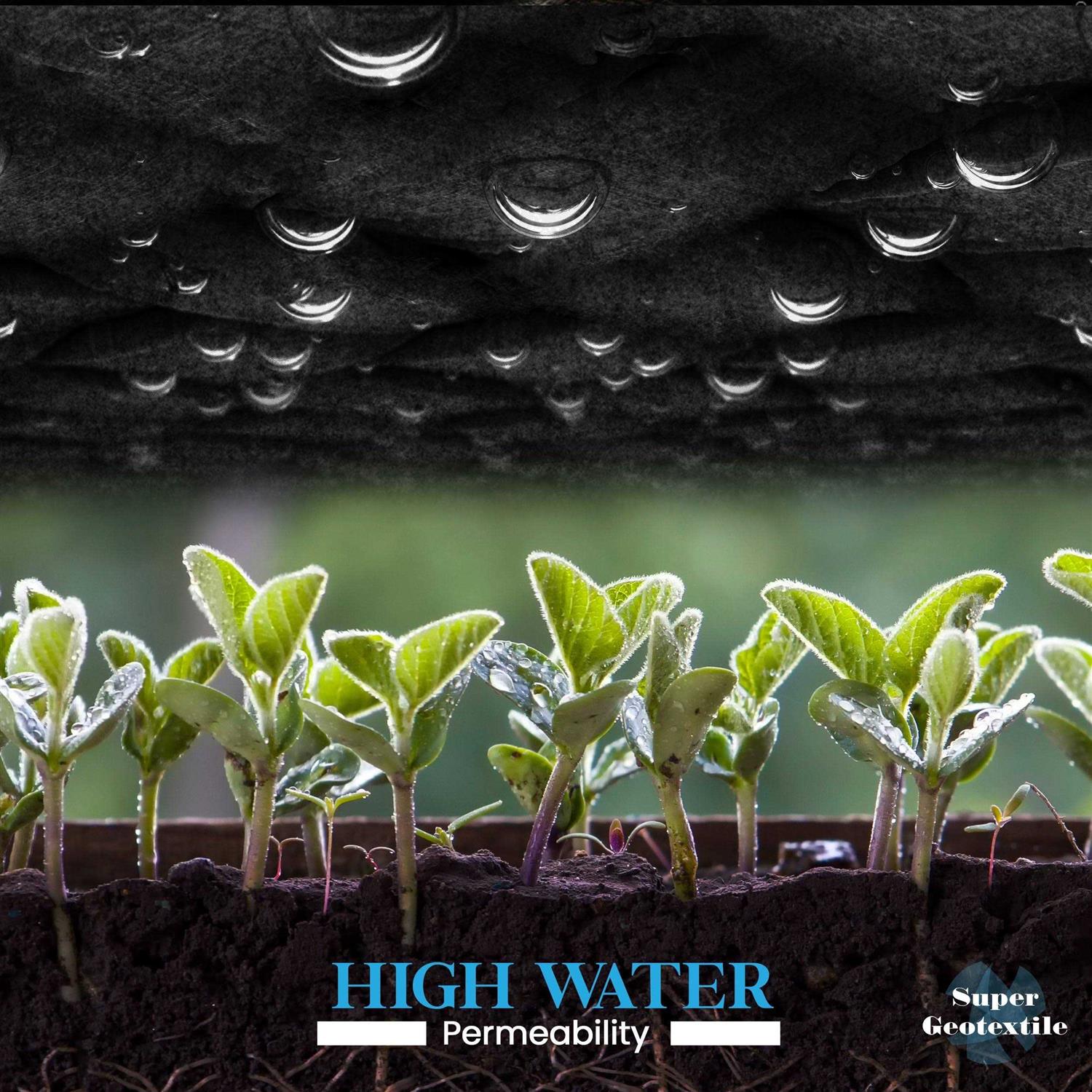 Super Geotextile 4 6, 8 Oz Non Woven Fabric For Landscaping