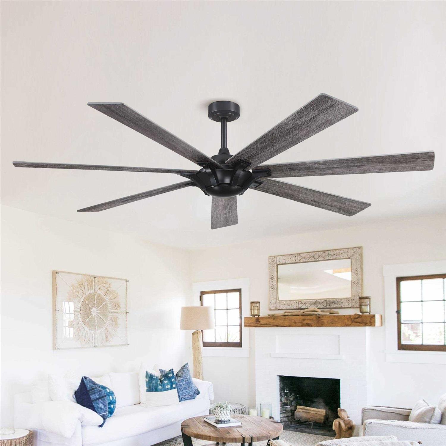 72-inch Farmhouse Reversible 7-Blade Ceiling Fan without Light