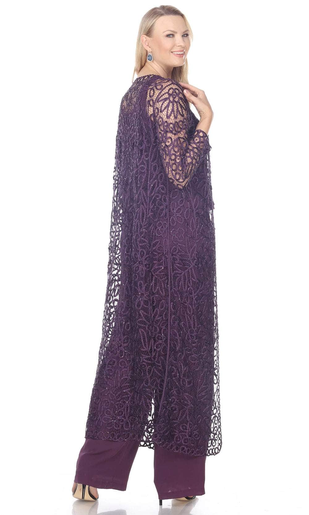 Beaded Handmade Crochet Duster Dress Set