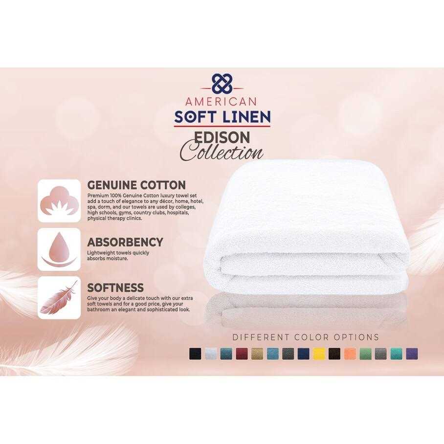 American Soft Linen Bath Sheet 100% Cotton Bath Towel