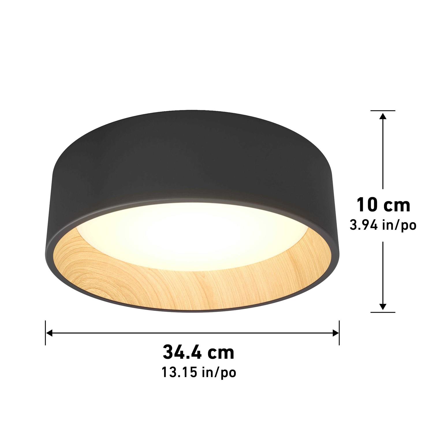 Artika Alton Integrated LED Flush Mount Black