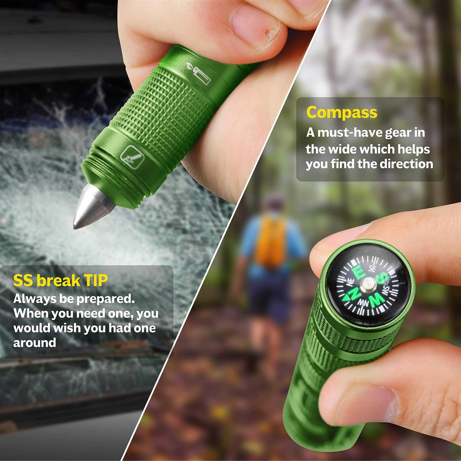 POXIMO EDC Multitool 5-In-1 Tactical Survival Gear with Flashlight