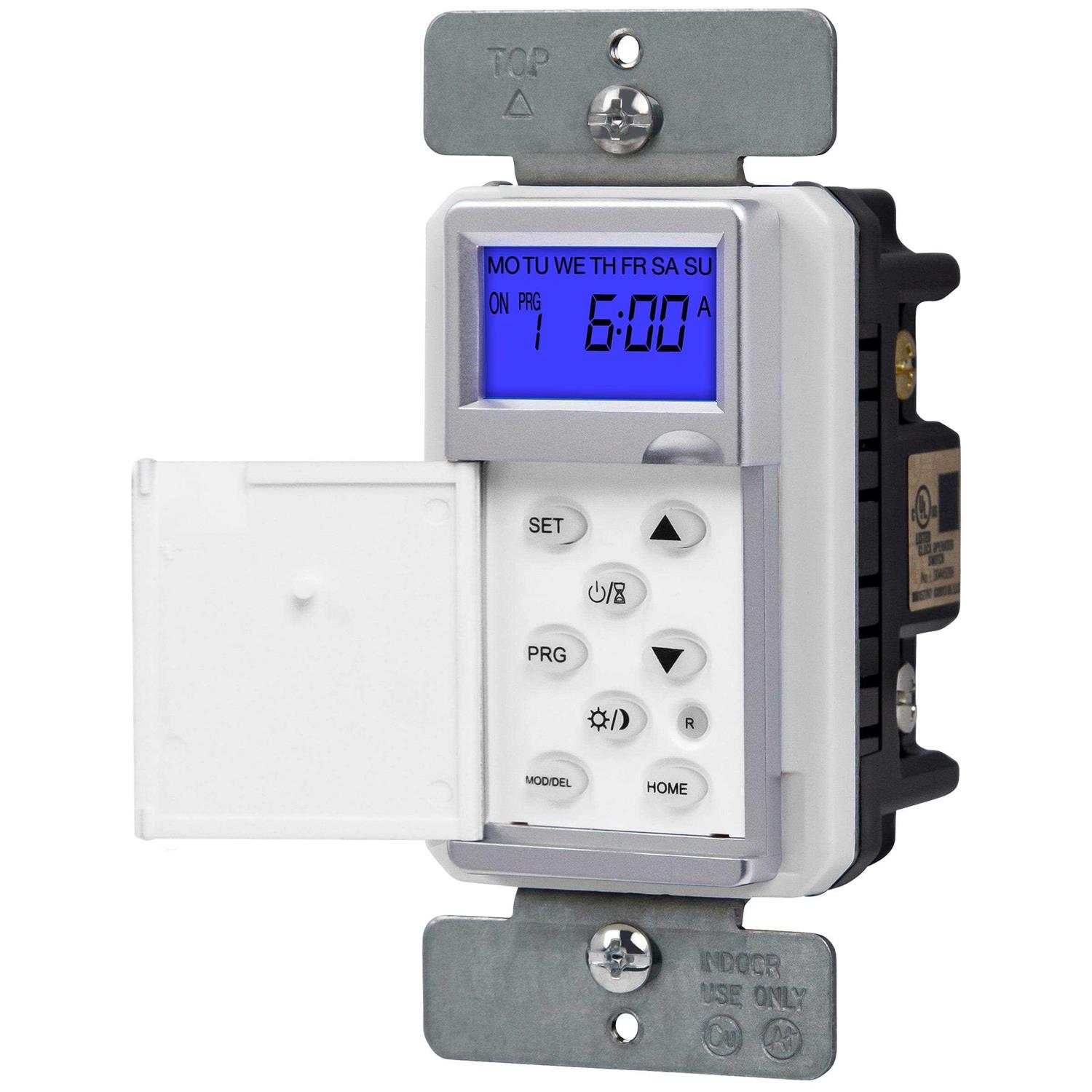 TOPGREENER Digital Astronomic Timer Switch, 7-Day Programmable Sunrise Sunset, Single Pole or 3-Way