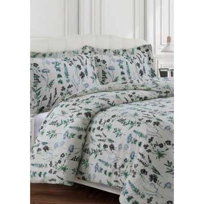 Tribeca Living 170-gsm Cotton Flannel Printed Oversized Duvet Set
