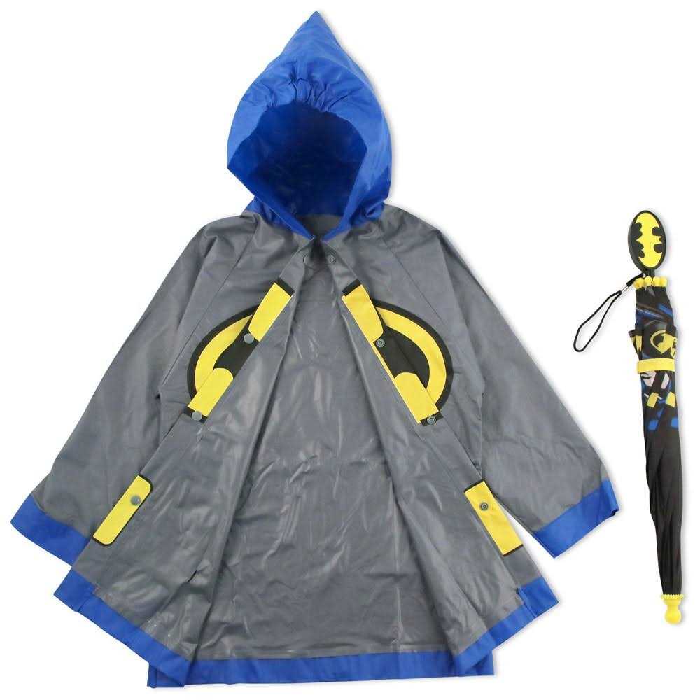 DC Comics Batman Boy’s Umbrella and Raincoat Set