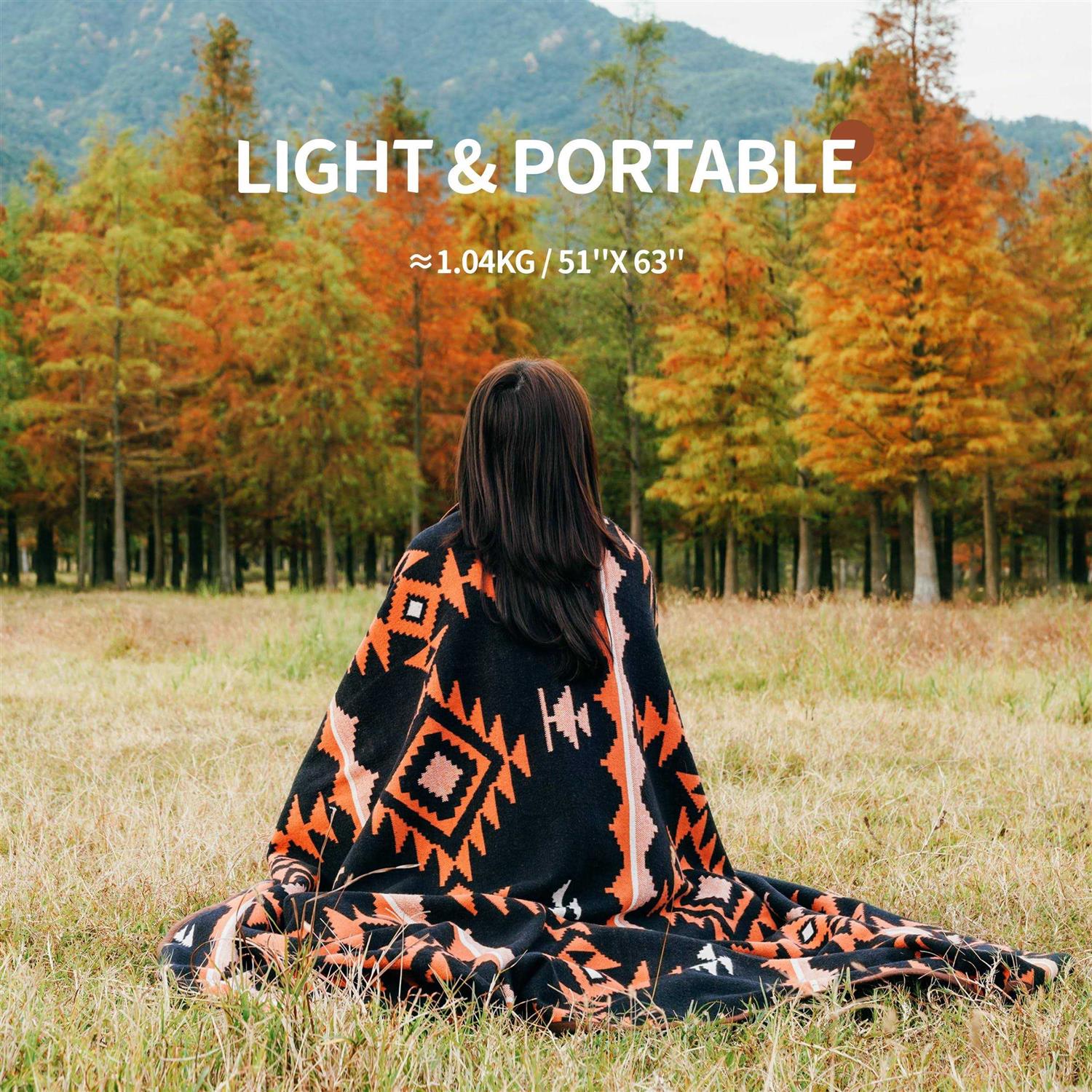 Acushla Merino Wool Camp Blanket Warm Thick Washable Large Throw