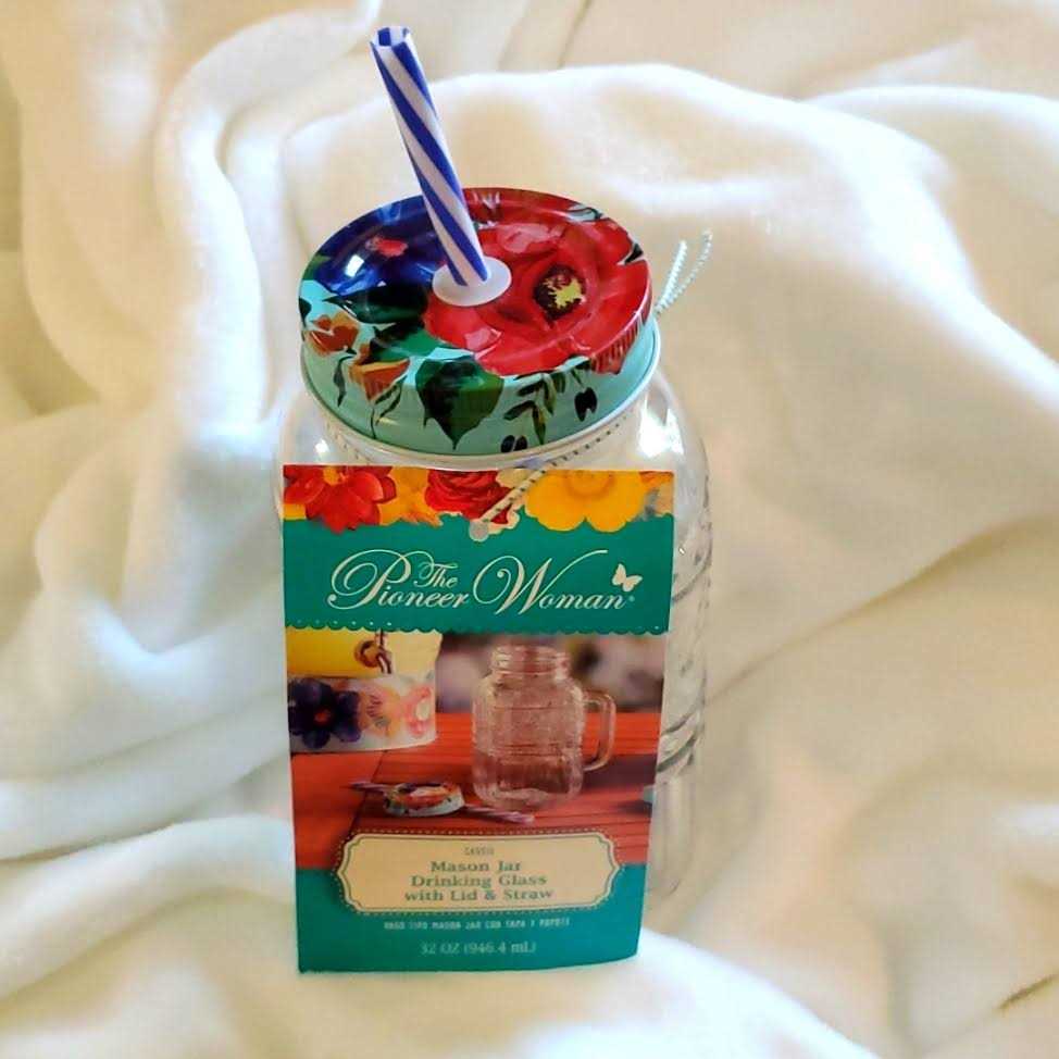 The Pioneer Woman Cassie 32-Fluid-Ounce Mason Jar Tumbler