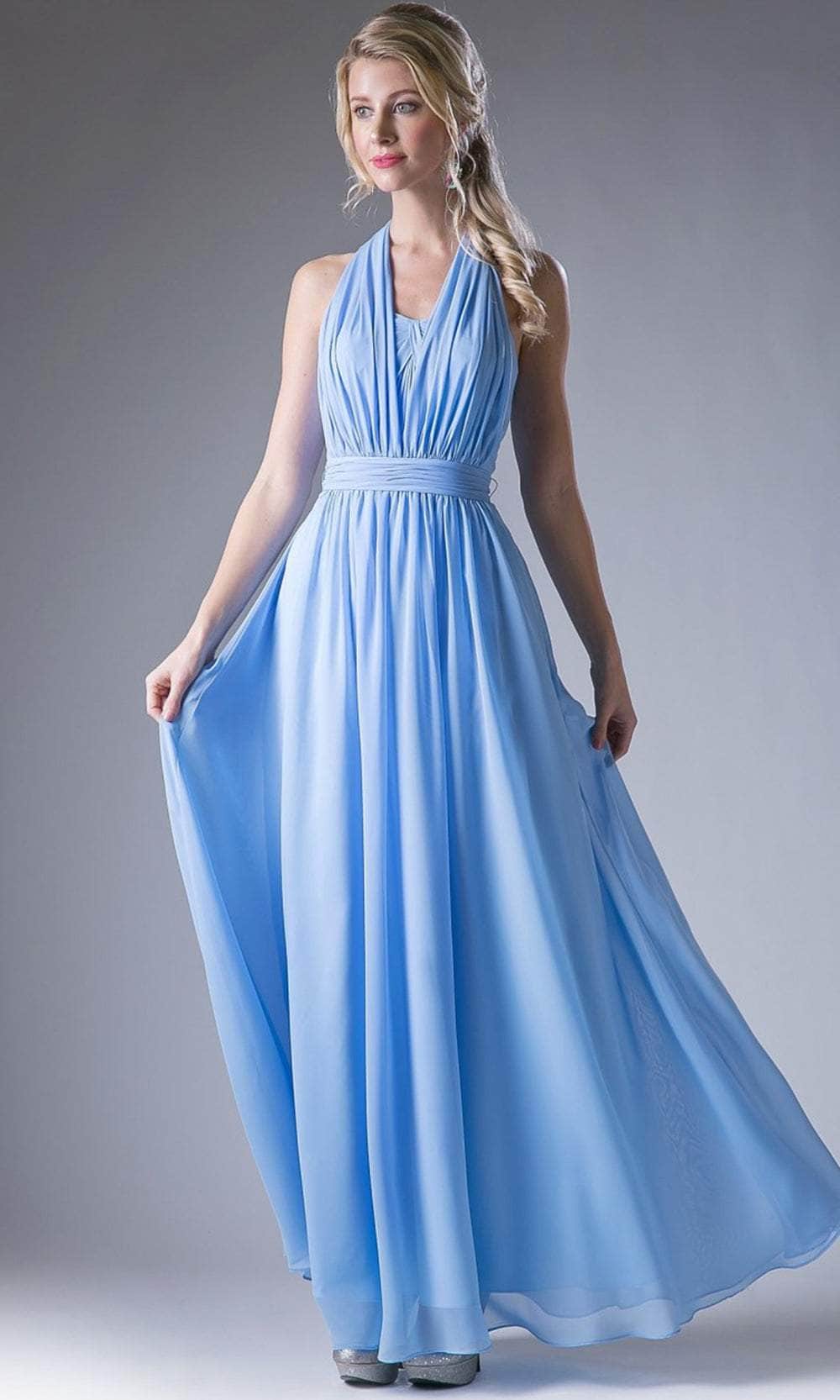 Versatile Neck Chiffon Long Dress
