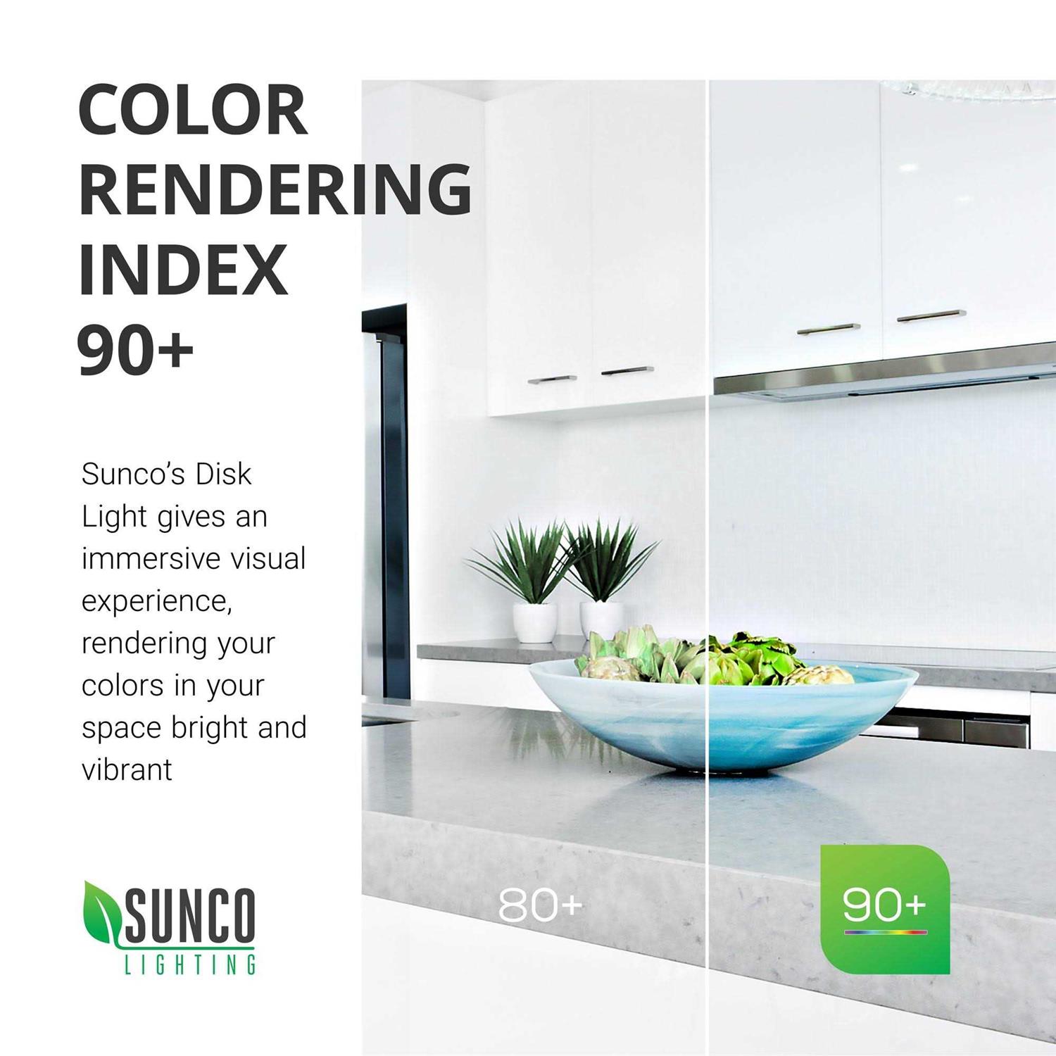 Sunco Lighting 5 inch / 6 inch Flush Mount Disk LED Downlight