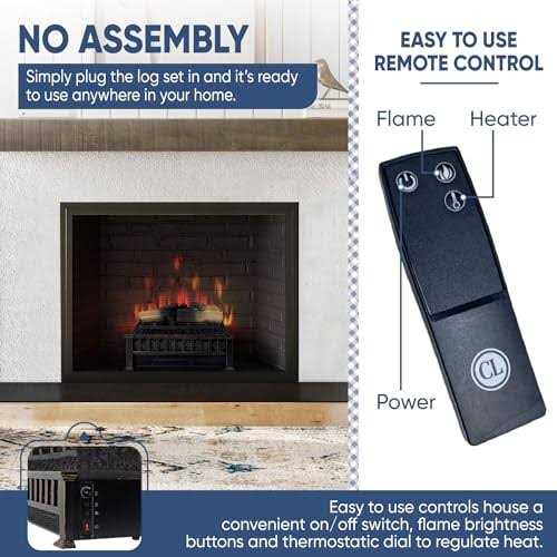 Country Living Electric Log Set Heater