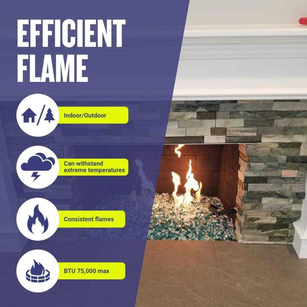 American Fireglass American Stainless Steel H-Burner