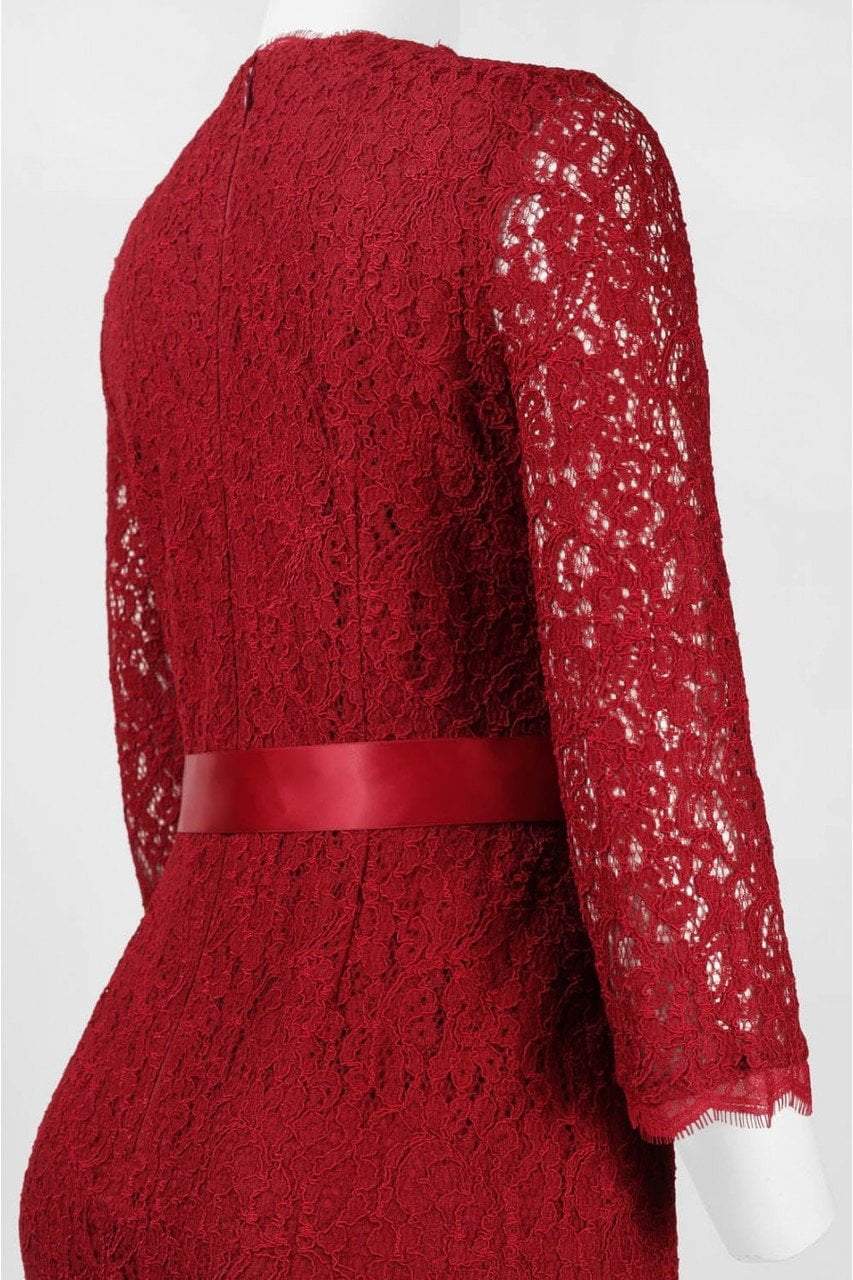 Quarter Length Sleeves Lace Short Dress 41910400