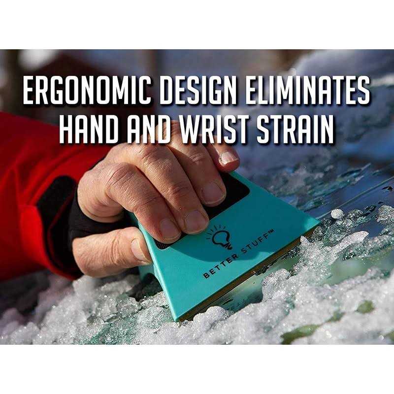 BETTER STUFF WINS USA NETWORK’S AMERICA’S BIG DEAL– Best Ice Scraper for Car Windshield – Conforms to Window – Chip & Clear Ice in Same Motion –