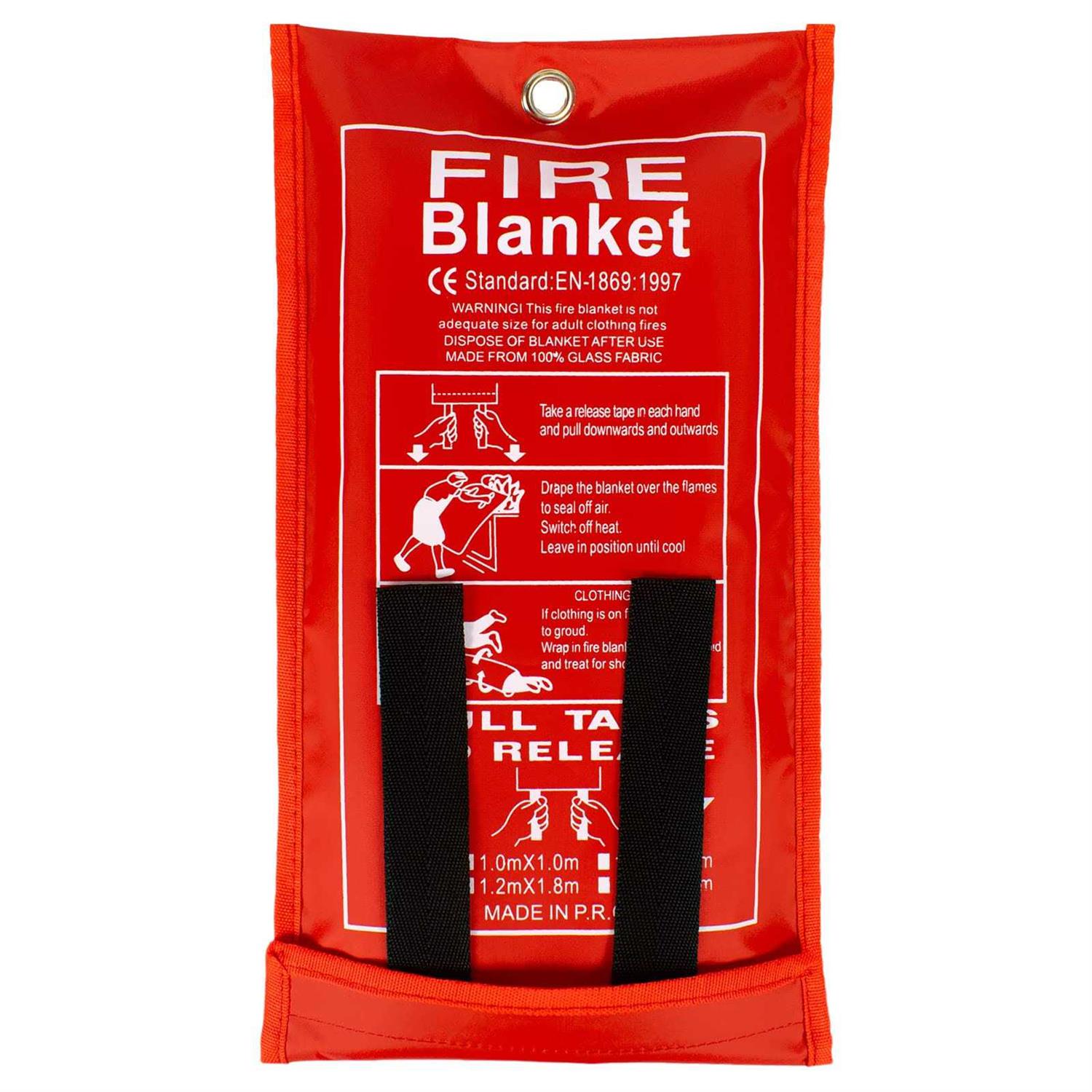 FLASLD Fire Blanket for Home and Kitchen, Fiberglass Fire Blankets Emergency for People, Flame Retardant Protection and Heat Insulation