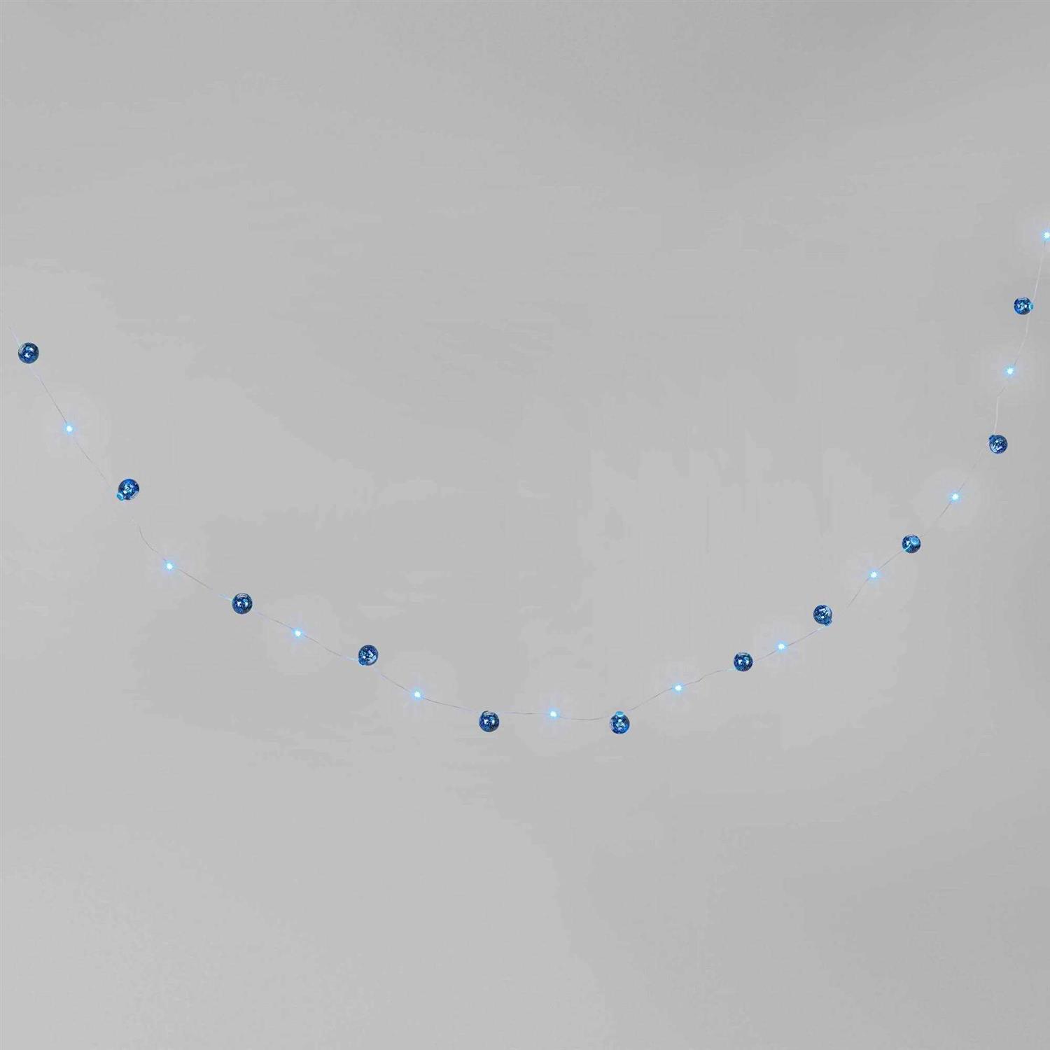 Wondershop 30ct Battery Operated LED Christmas Dewdrop String Lights White Wire