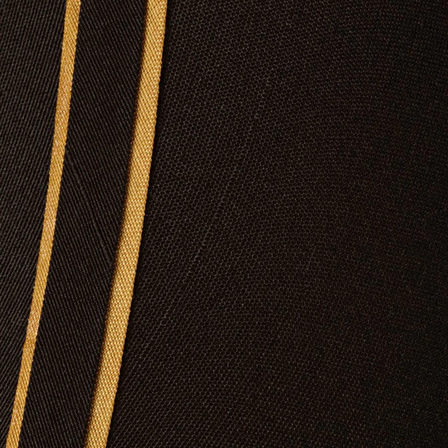 Springcrest Set Empire Lamp Shades Black with Gold Trim Small 3 Top x 6 Bottom x 5 High Candelabra Clip-On Fitting