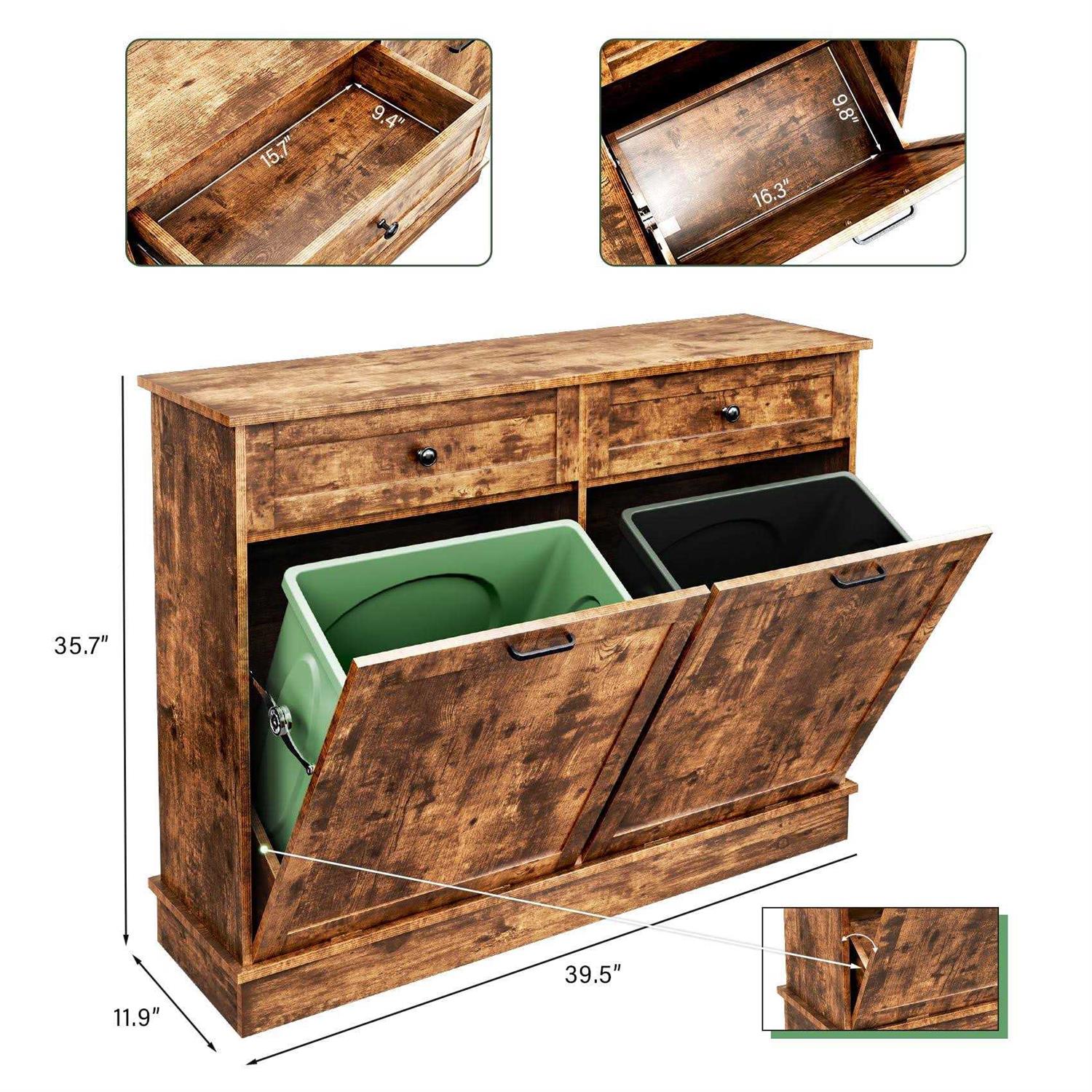 18 Gallon Tilt Out Trash Can TC-HOMENY