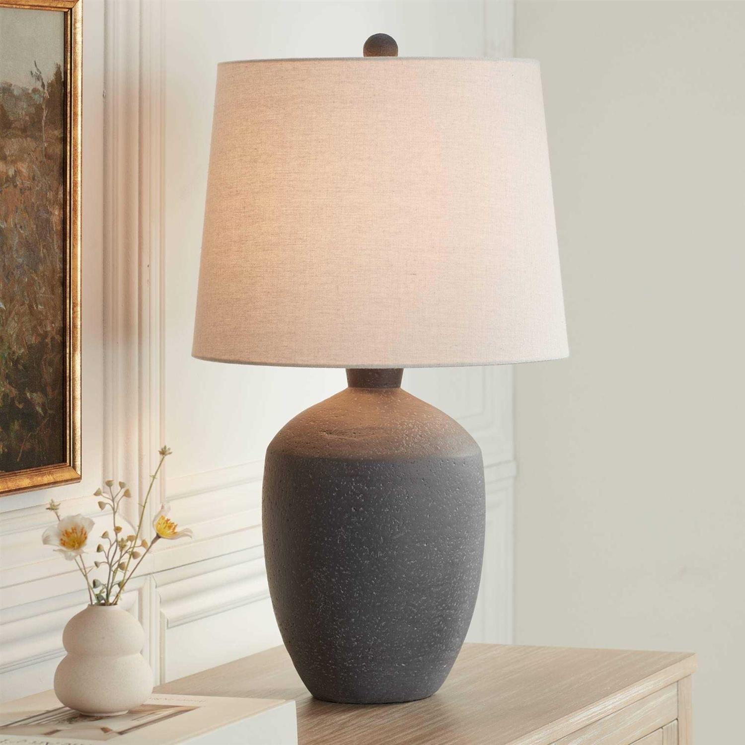 360 Lighting Kyle 24 inch High Farmhouse Rustic Modern Table Lamp