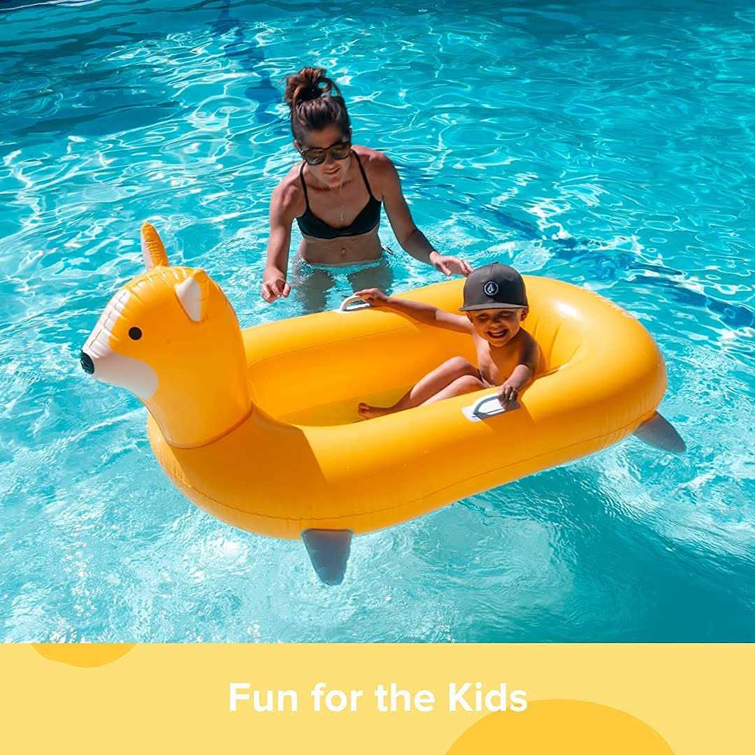 The Corgi Floatie by Kanyan. Giant Iatable Dog Pool Float