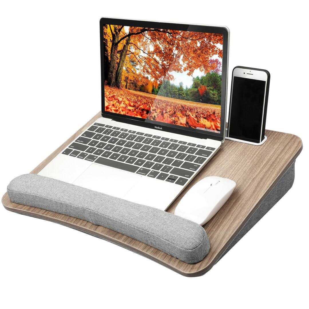 Huanuo Lap Laptop Desk Portable Lap Desk With Pillow Cushion